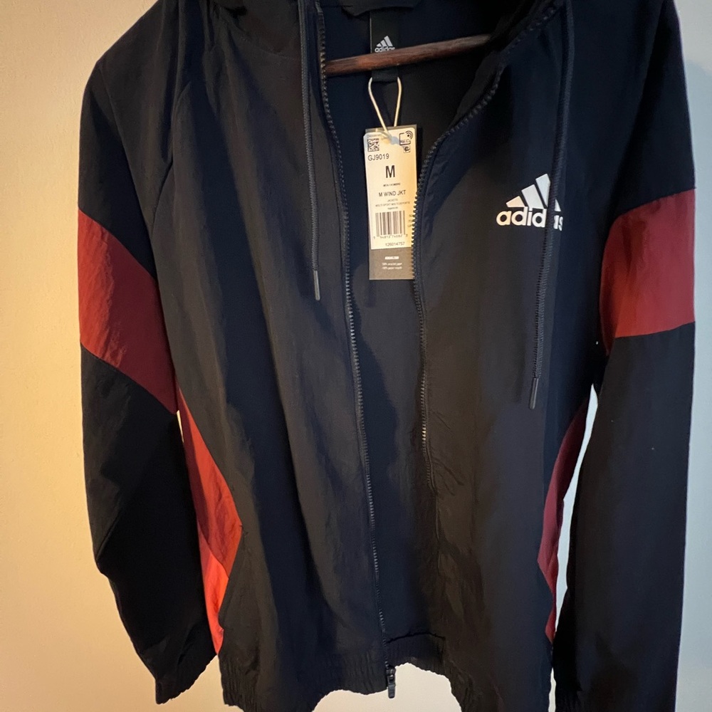 Adidas Full Zip Up Windbreaker Jacket